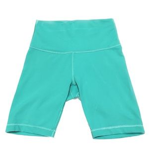 LULU LEMON Biker Shorts Size 6 - Maldives Green